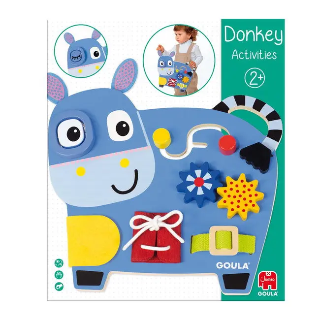 Centru de activitati din lemn - magarus vesel