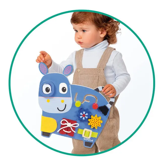 Centru de activitati din lemn - magarus vesel