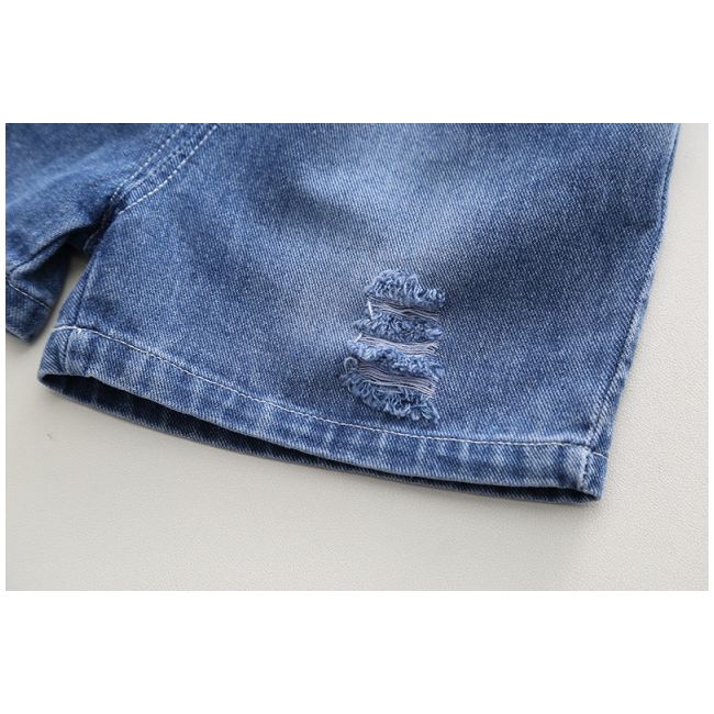 Costumas cu tricou verde si blugi pentru baietei - bear mdxbr27-r1