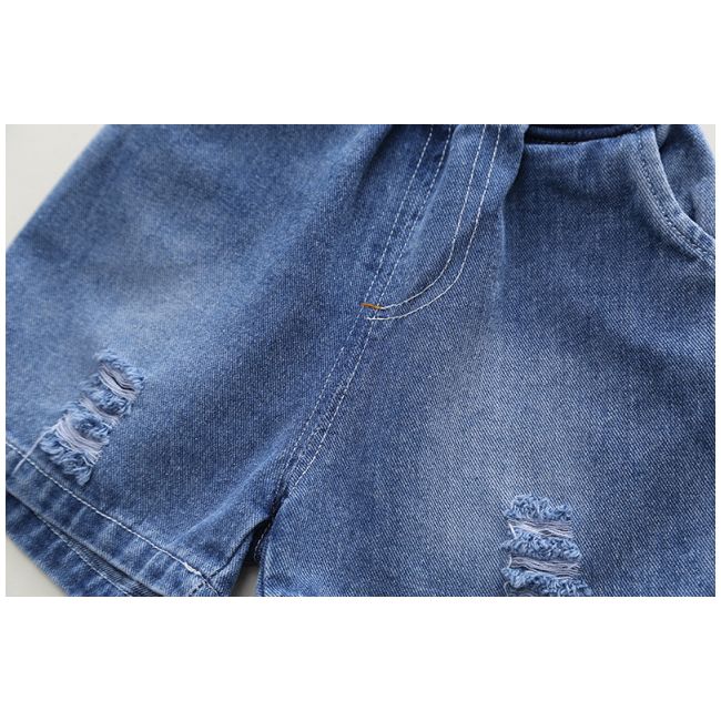 Costumas cu tricou verde si blugi pentru baietei - bear mdxbr27-r1