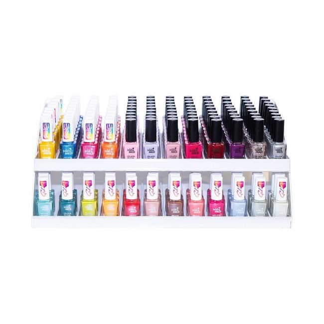Display de Blat, pentru lac de unghii, Wild & Mild, 216 buc, 42 × 23 × 27 cm