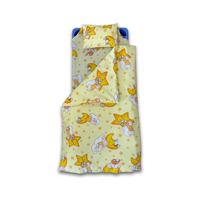 Lenjerie bumbac ranforce 3 piese (pilota inclusa) pentru pat stivuibil 127×54 cm - ASC6427968004934