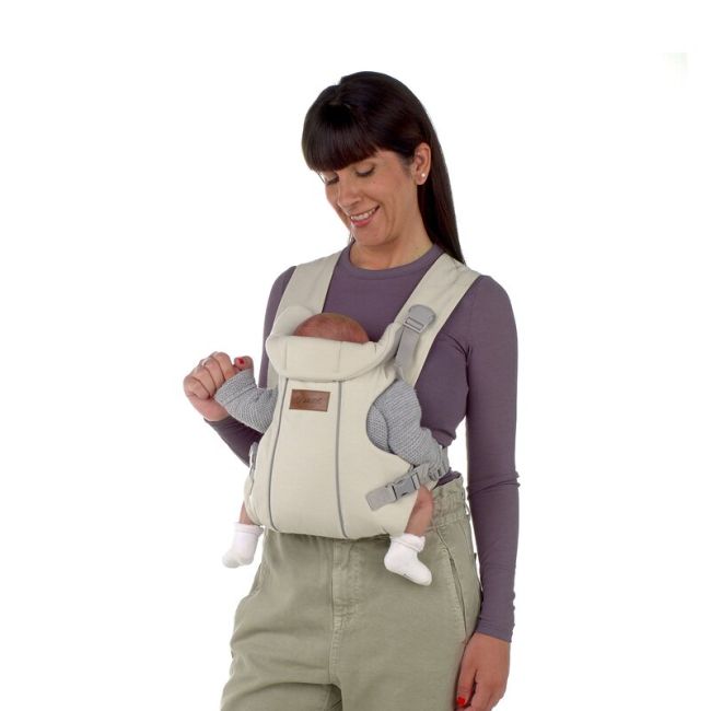 Marsupiu bebe, Jane, Dual, Ergonomic, De la nastere pana la 15 Kg, Conform EN 13209-2:2015, Sand BYN8420421089439