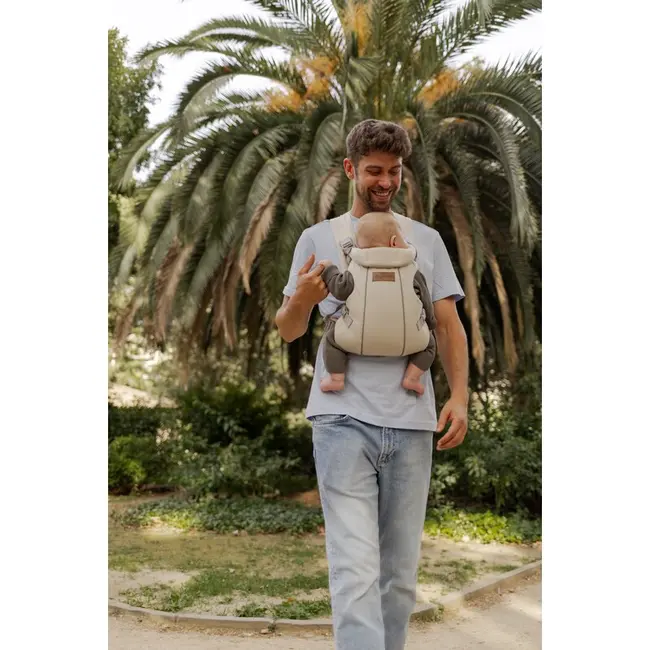 Marsupiu bebe, Jane, Dual, Ergonomic, De la nastere pana la 15 Kg, Conform EN 13209-2:2015, Sand BYN8420421089439