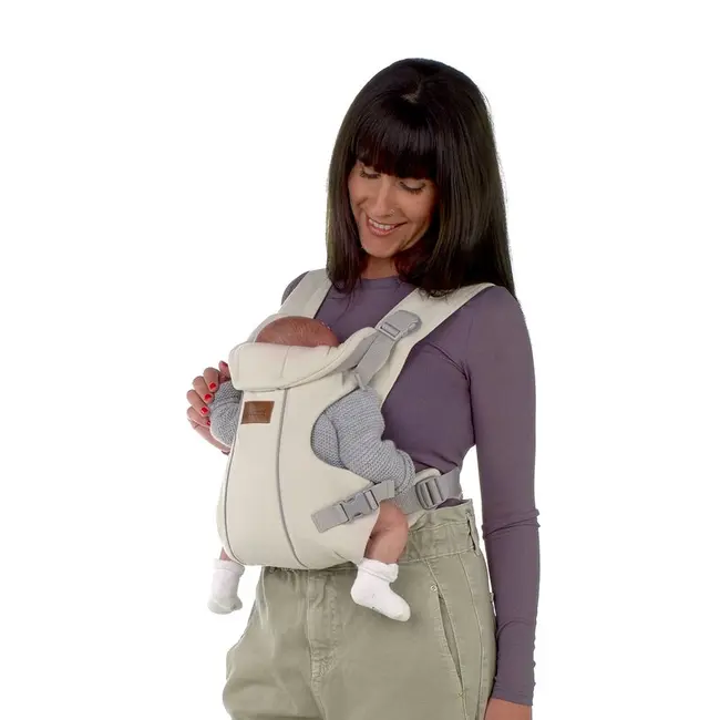 Marsupiu bebe, Jane, Dual, Ergonomic, De la nastere pana la 15 Kg, Conform EN 13209-2:2015, Sand BYN8420421089439