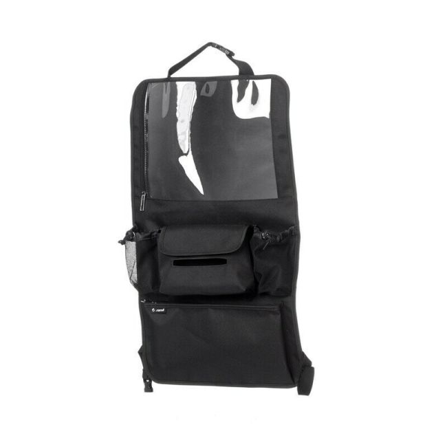 Organizator auto, Jane, Cu suport pentru tableta, Cu multiple buzunare, 2 x 38 x 64 cm, Black BYN8420421091548