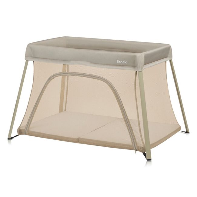 Patut multifunctional, Lionelo, Alice, 3 in 1, 2 trepte de inaltime pentru saltea, Pliabil, Material rezistent Oxford 300D, Cu iesire laterala, Geanta de transport, Pana 15 kg, 0 luni+, 104×70×74 cm, Bej BYNLO-ALICE_BEIGE_OLIVE