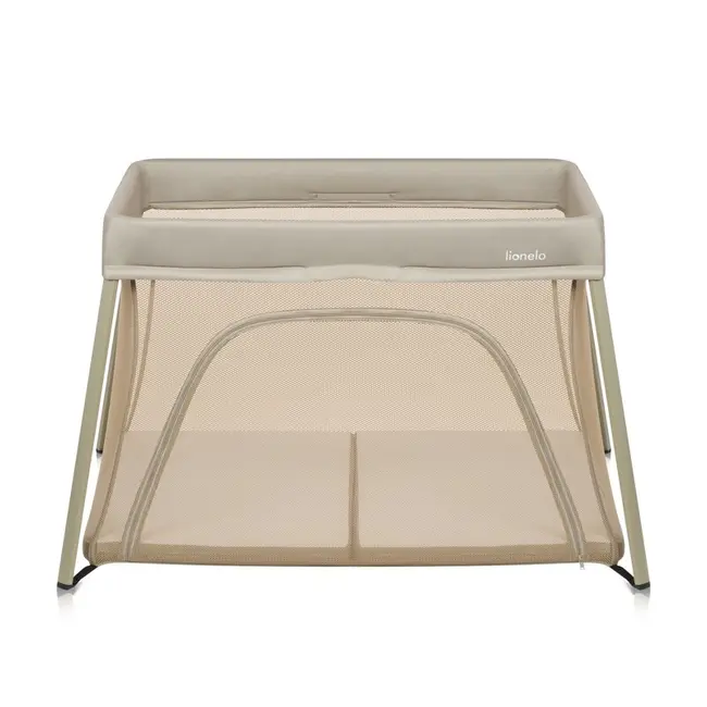 Patut multifunctional, Lionelo, Alice, 3 in 1, 2 trepte de inaltime pentru saltea, Pliabil, Material rezistent Oxford 300D, Cu iesire laterala, Geanta de transport, Pana 15 kg, 0 luni+, 104&times;70&times;74 cm, Bej BYNLO-ALICE_BEIGE_OLIVE