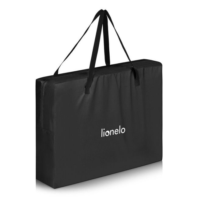 Patut multifunctional, Lionelo, Alice, 3 in 1, 2 trepte de inaltime pentru saltea, Pliabil, Material rezistent Oxford 300D, Cu iesire laterala, Geanta de transport, Pana 15 kg, 0 luni+, 104×70×74 cm, Negru BYNLO-ALICE_BLACK
