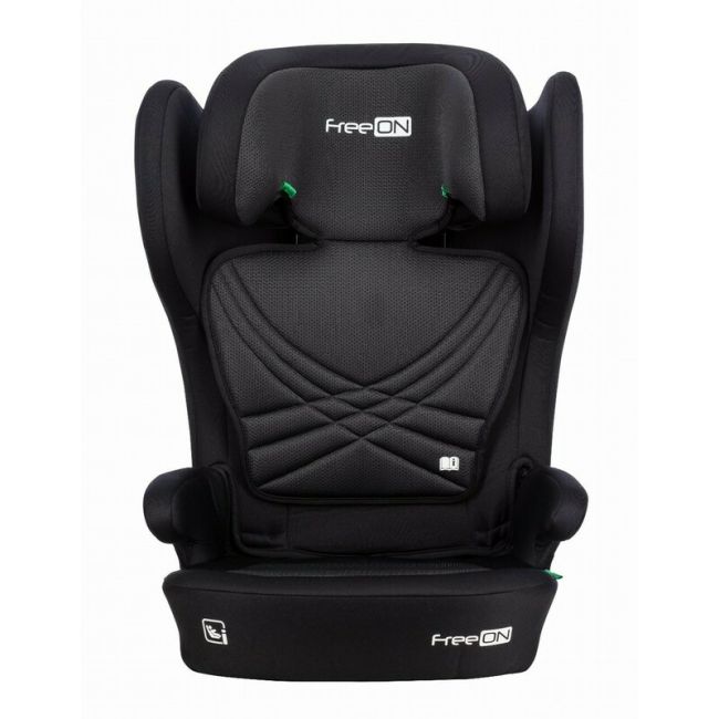 Scaun auto, FreeON, Olymp, I-Size, Cu sistem isofix, Pliabil, 100-150 cm, 4-12 ani, Conform cu standardul european de securitate ECE R129, Black BYN82528