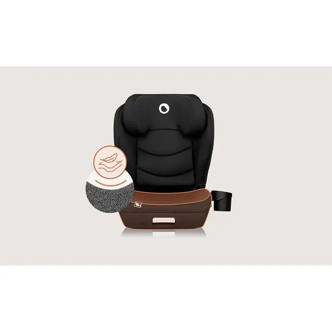 Scaun auto i-Size, Lionelo, Neal, Spatar reglabil in 4 pozitii, Tetiera in 10 pozitii, Suport sticla inclus, 15-36 Kg, 100-150 cm, Cu Isofix, Conform ECE R129, Negru BYNLO-NEAL_I-SIZE_BLACK_CARBON