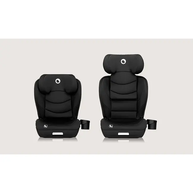 Scaun auto i-Size, Lionelo, Neal, Spatar reglabil in 4 pozitii, Tetiera in 10 pozitii, Suport sticla inclus, 15-36 Kg, 100-150 cm, Cu Isofix, Conform ECE R129, Negru BYNLO-NEAL_I-SIZE_BLACK_CARBON