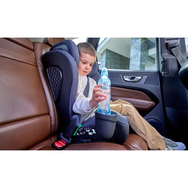 Scaun auto i-Size, Lionelo, Neal, Spatar reglabil in 4 pozitii, Tetiera in 10 pozitii, Suport sticla inclus, 15-36 Kg, 100-150 cm, Cu Isofix, Conform ECE R129, Negru BYNLO-NEAL_I-SIZE_BLACK_CARBON