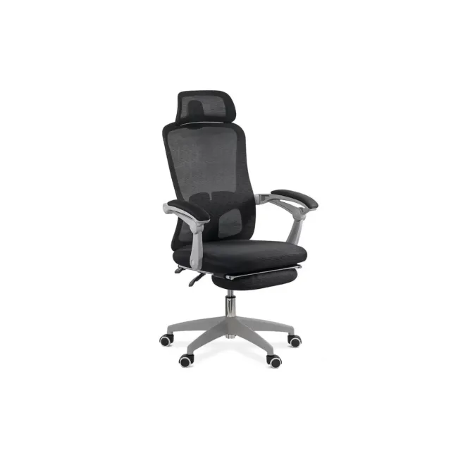 Scaun ergonomic cu tetiera OFF 430, mesh, suport picioare, polipropilena, 100 kg DRM10075