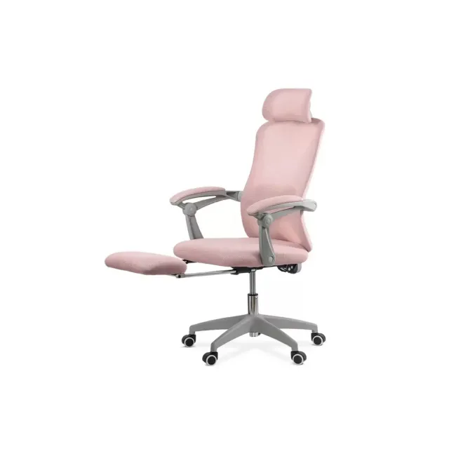 Scaun ergonomic cu tetiera OFF 430, mesh, suport picioare, polipropilena, 100 kg DRM10075