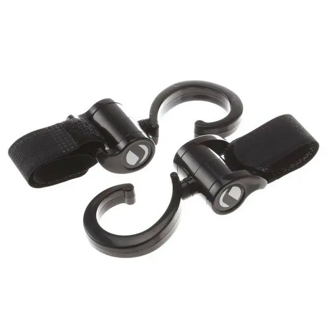 Set 2 carlige auto pentru carucior, Jane, Fixare pe cadru, multifunctionale, Negru BYN8420421034880