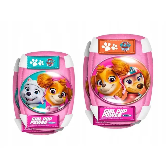 Set casca protectie, genunchiere si cotiere, Stamp, Disney, Sigure si confortabile, Reglabile, Conform cu EN1078, Marime 50/56 cm, 3 ani+, Paw Patrol BYNPG340507