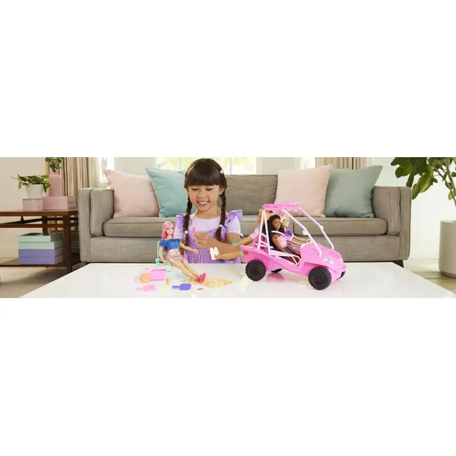 BARBIE MYSTERIES DETECTIVI PE PLAJA MASINUTA BUGGY SI ACCESORII VIVMTJFV68