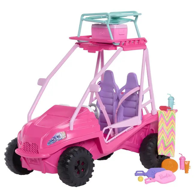 BARBIE MYSTERIES DETECTIVI PE PLAJA MASINUTA BUGGY SI ACCESORII VIVMTJFV68