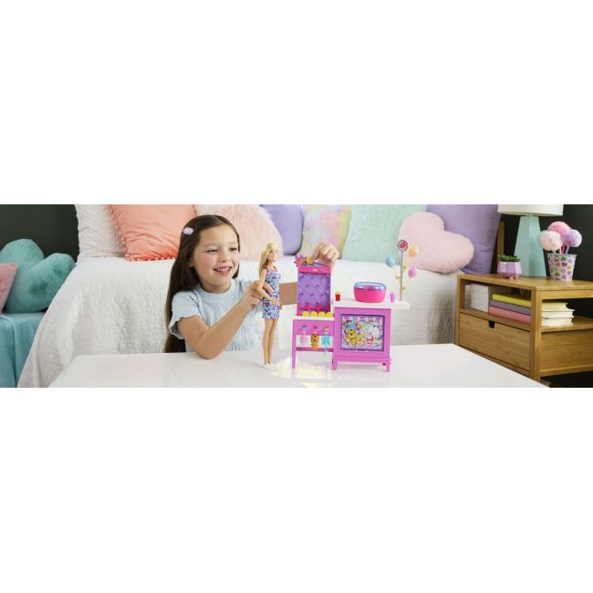 BARBIE MYSTERIES DETECTIVI PE PLAJA SET CABINA DE JOCURI SI PAPUSA BARBIE MALIBU CU ACCESORII VIVMTJFV67