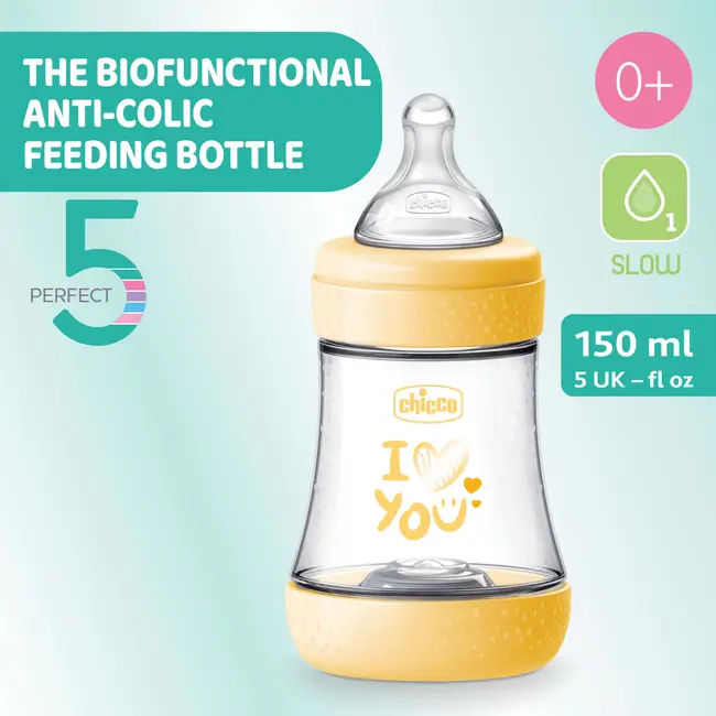 Biberon Chicco Perfect5 PP, tetina s., flux lent, 150ml, 0luni+ CHC2021131-7