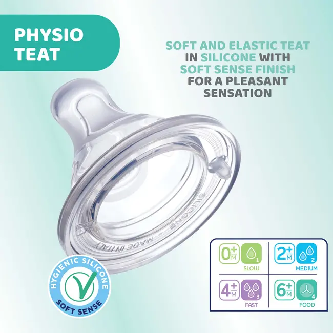 Biberon Chicco Perfect5 PP, tetina s., flux lent, 150ml, 0luni+ CHC2021131-7