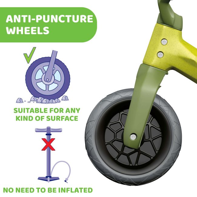 Bicicleta copii Chicco Green Hopper ecologica pentru echilibru, 18luni+ CHC11055-1