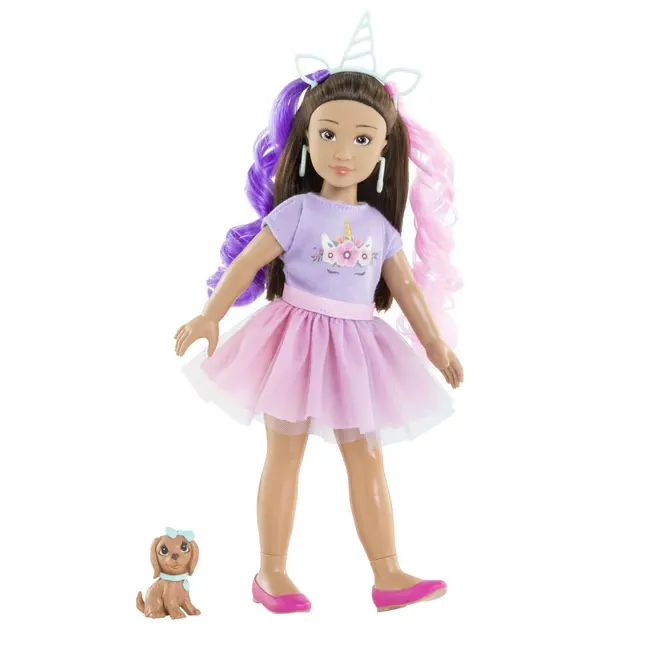 COROLLE SET UNICORN PAPUSA LUNA 28CM VIV9000600250