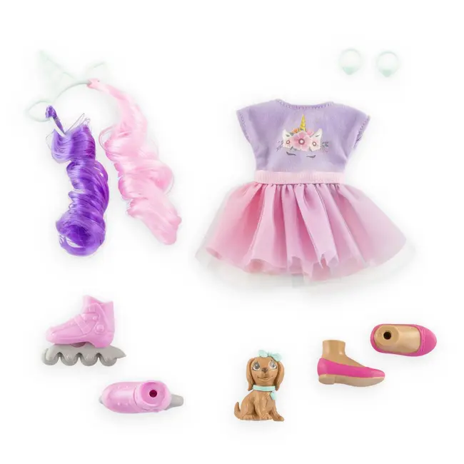 COROLLE SET UNICORN PAPUSA LUNA 28CM VIV9000600250