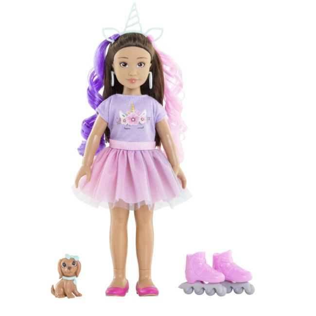 COROLLE SET UNICORN PAPUSA LUNA 28CM VIV9000600250