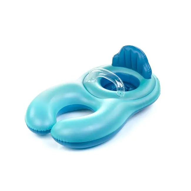 Colac pentru parinte si copil, Jane, Suport reglabil, Spatar confortabil, interactiune fata in fata, De la 6 la 18 Kg, Aquarel Blue BYN8420421076439