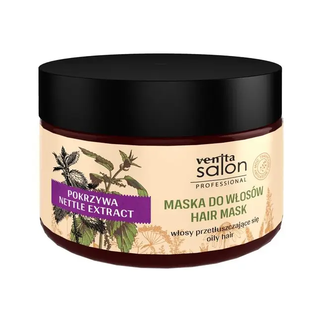 Mască pentru păr gras cu extract de urzică, Venita, 500 ml