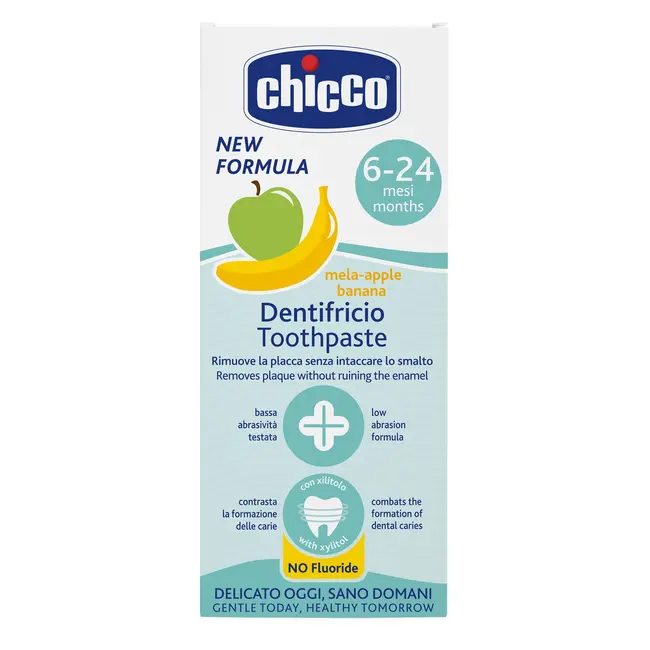Pasta de dinti Chicco fara fluor cu aroma de mar si banana, 50ml, 6-24luni CHC12101-9