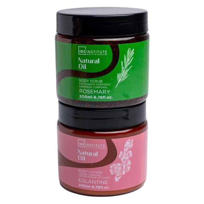 Set 2 produse de ingrjire Natural Oil Body, IDC Institute, 42226, 400 ml