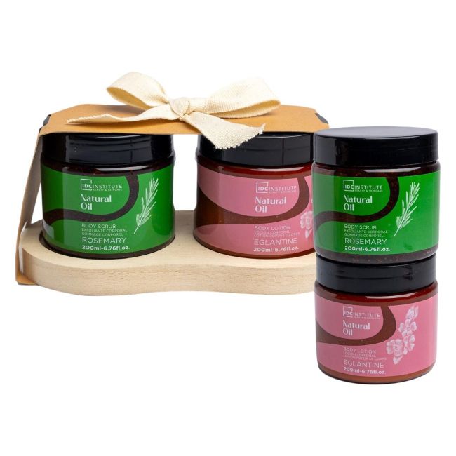Set 2 produse de ingrjire Natural Oil Body, IDC Institute, 42226, 400 ml