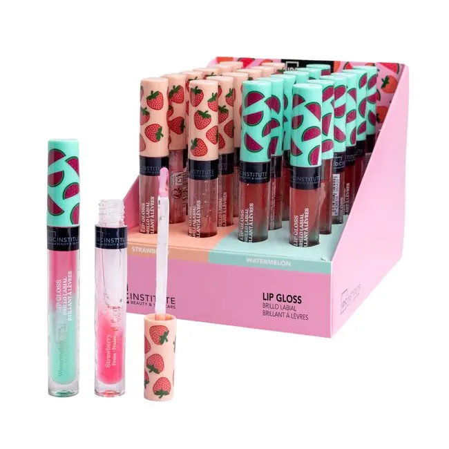 Set 24 luciu de buze cu aroma de capsuni si pepene verde 26029,  IDC Institute