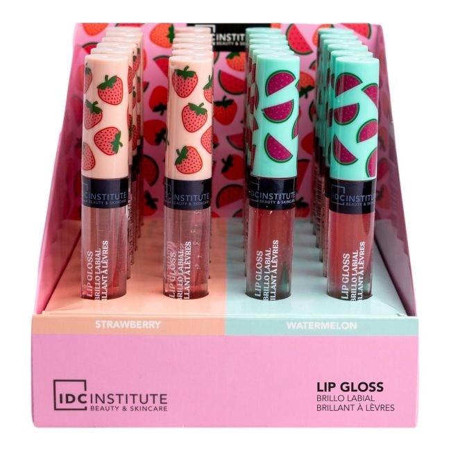 Set 24 luciu de buze cu aroma de capsuni si pepene verde 26029,  IDC Institute