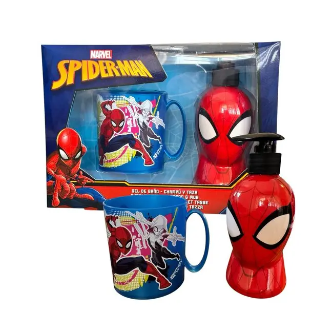 Set copii cu gel de dus/sampon si cana &ndash; Marvel Spider-Man, 2564