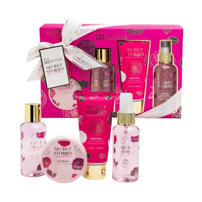 Set produse de ingrijire corporala Secret Stories, Rose Edition, 42293 IDC Institute