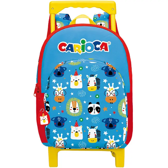 Troler Carioca Animal Blue, 40x28x17 cm