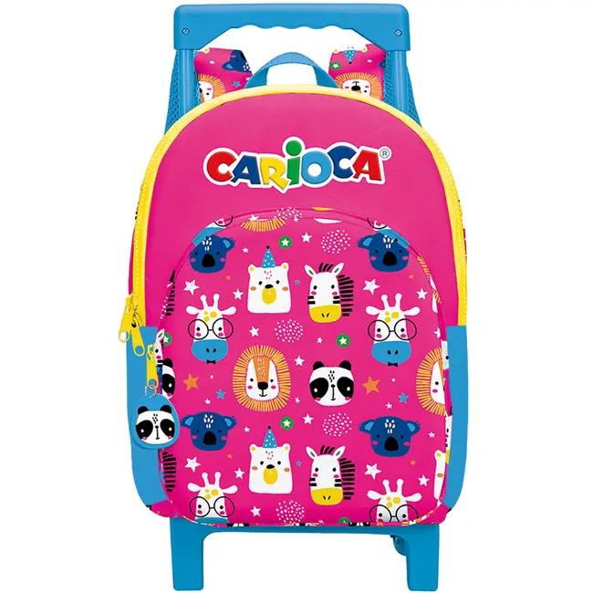 Troler Carioca Animal Pink, 40x28x17 cm