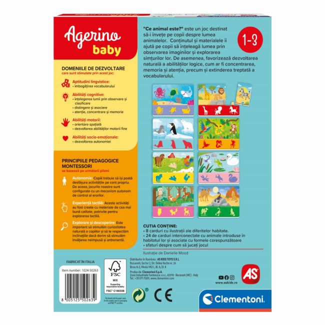 AGERINO BABY MONTESSORI CE ANIMAL ESTE VIV1024-50263