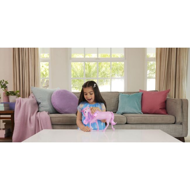 BARBIE UNICORN ROZ CU LUMINI STRALUCITOARE SI SUNETE VIVMTJCP78