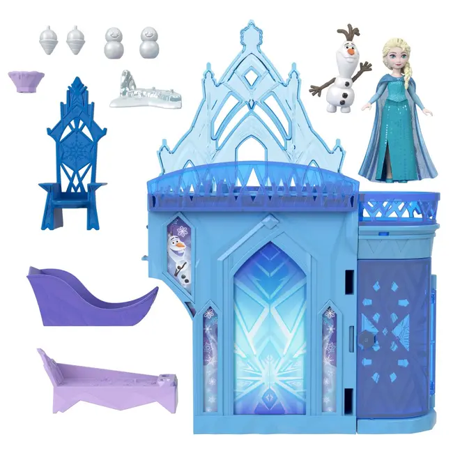 DISNEY FROZEN SET DE JOACA PAPUSA ELSA SI CASTELUL DE GHEATA CU ACCESORII VIVMTJDP63
