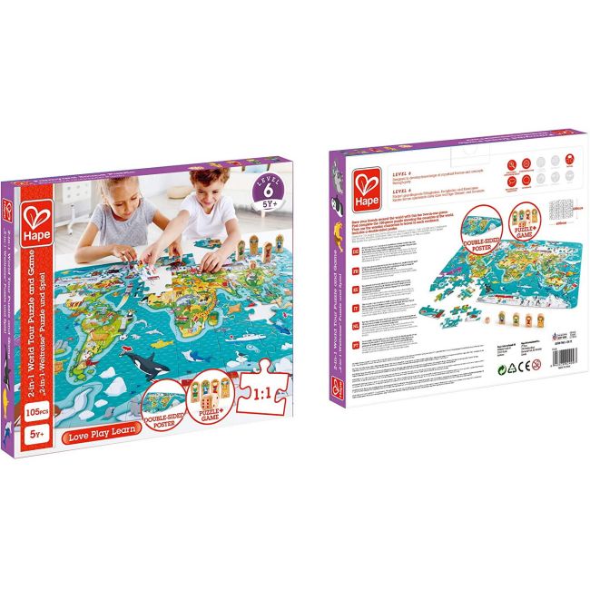 HAPE PUZZLE 2-IN-1 TURUL LUMII VIVHapeE1626
