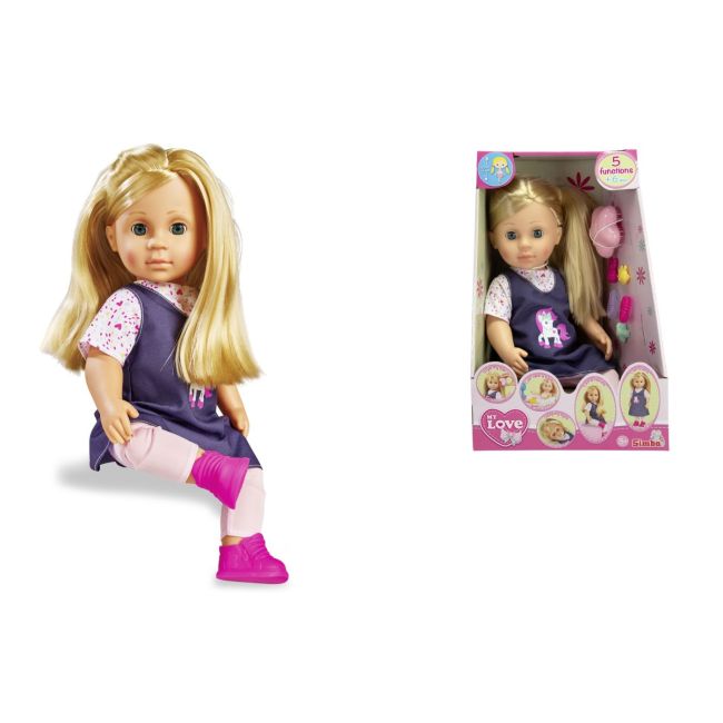 PAPUSA MY LOVE INTERACTIVA CU ACCESORII 43CM VIV105110509