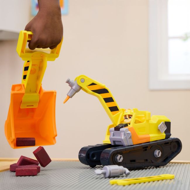 PATRULA CATELUSILOR RUBBLE SI ECHIPA VEHICUL BULDOZER MULTIFUNCTIONAL 2 IN 1 VIV6073297