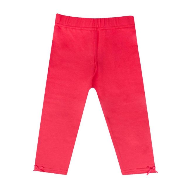 Pantaloni rosii tip colant pentru fetite le-14