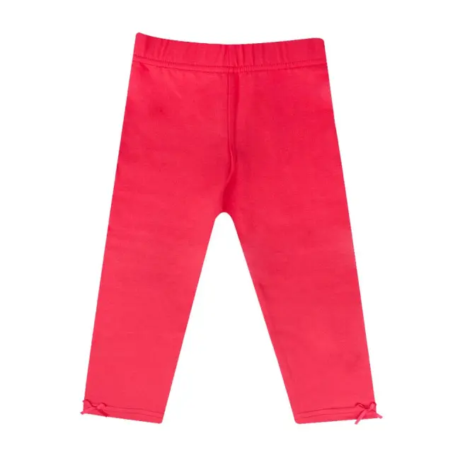 Pantaloni rosii tip colant pentru fetite le-14
