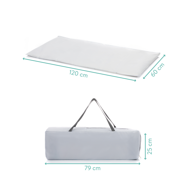 Patut pliabil Capri light grey Fillikid